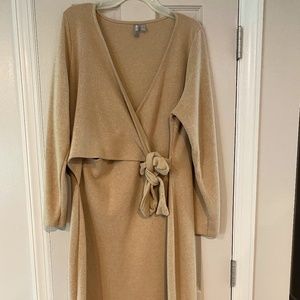 ASOS DESIGN Curve Front Tie Midi Dress